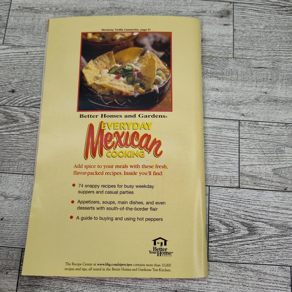 Everyday‎ Mexican Cooking BHG Cookbook Booklet Recipe flavor-forward comfort2004